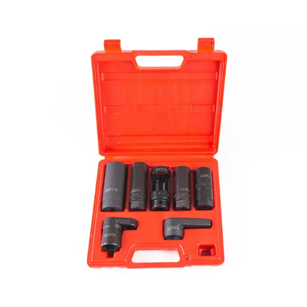 Licota Taiwan-Made 7-Piece Oxygen Sensor Wrench Set – Black Oxide Coating 1