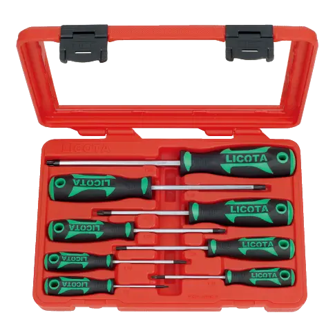 Licota Taiwan-Made 8-Piece Torx Screwdriver Set – Rohs-Compliant 1