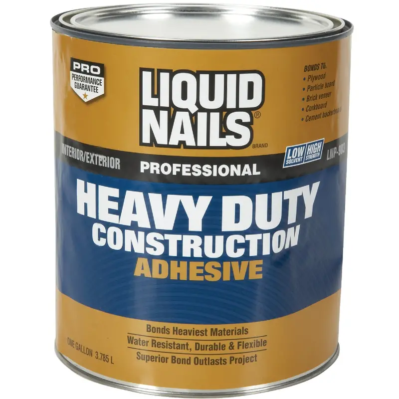 Liquid Nails Heavy-Duty Voc-Compliant Construction Adhesive – 1 Gallon Professional Grade 1