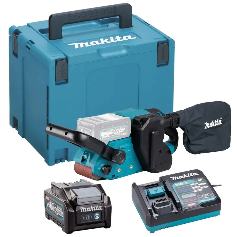 Makita Bs001Gz01 40Vmax Xgt Brushless 3-Inch Belt Sander With 4.0Ah Battery And Charger 1