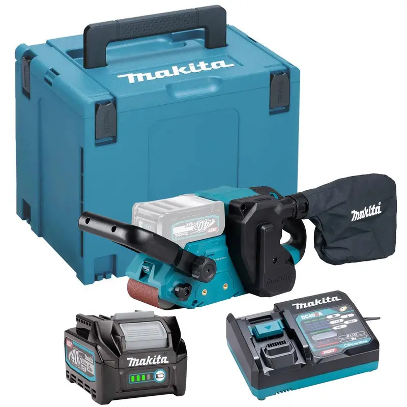 Makita Bs001Gz01 40Vmax Xgt Brushless 3-Inch Belt Sander With 5.0Ah Battery And Charger 1