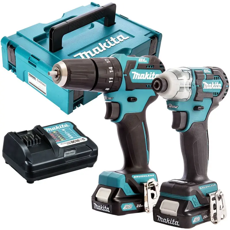 Makita Cxt 12V Brushless Combo Kit – Two Tools, Dual 2.0Ah Batteries & Charger In Hard Case 1