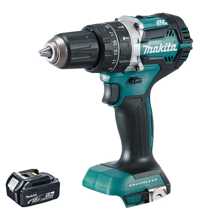 Makita Dhp484Z 18V Lxt Brushless Combi Drill – Includes One 5.0Ah Battery 1