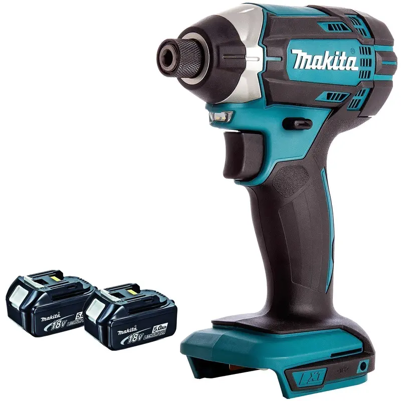 Makita Dtd152Z 18V Cordless Impact Driver Kit: Dual 5.0Ah Batteries And T4Tkit-126 Package 1
