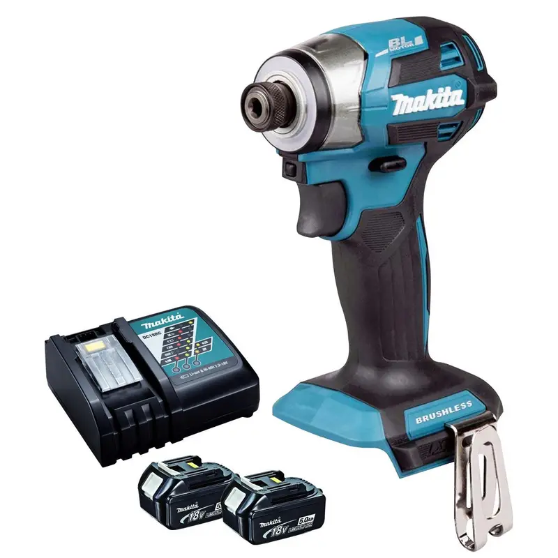 Makita Dtd173Z 18V Lxt Brushless Impact Driver Kit: Dual 5.0Ah Batteries And Charger 1