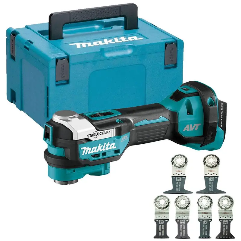 Makita Dtm52Z 18V Brushless Oscillating Multi-Tool – Includes Case And 6-Piece Accessory Set 1