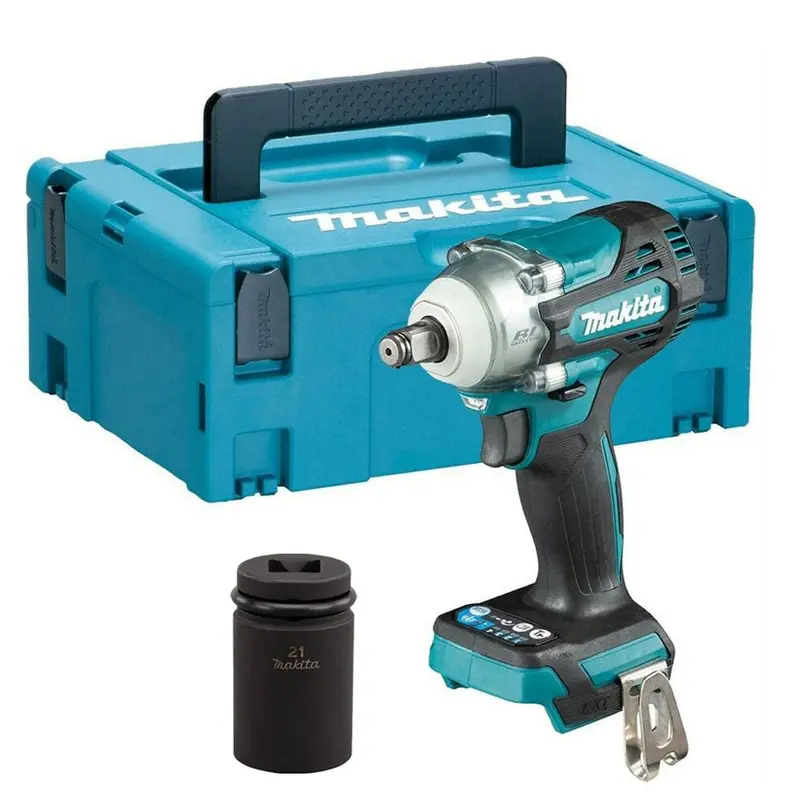 Makita Dtw300Z 18V 1/2" Brushless Impact Wrench – Full Kit With Makpac Case & 21Mm Socket 1