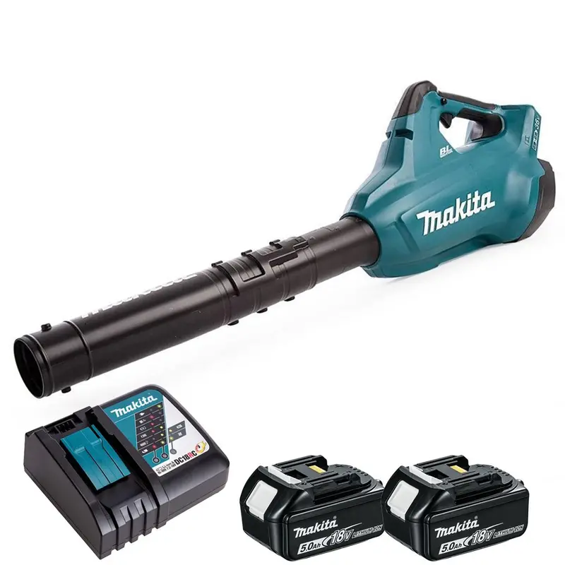 Makita Dub362Z 36V Brushless Cordless Blower Kit With Two 5.0Ah Batteries And Charger 1
