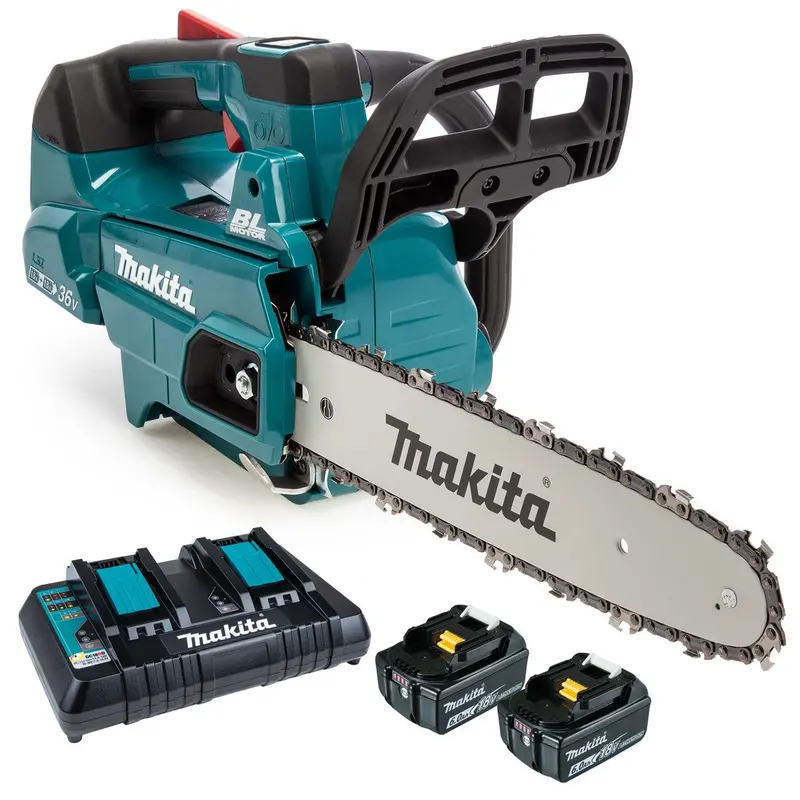 Makita Duc306Pg2 36V Lxt Brushless Top-Handle Chainsaw Kit – Dual 6.0Ah Batteries & Charger 1