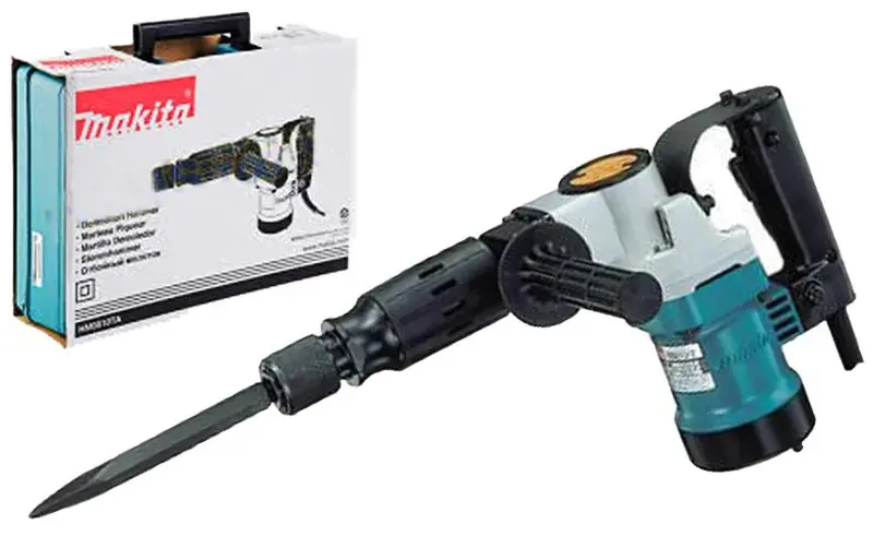 Makita Hm0810Ta 900W Hex Shank Demolition Hammer – Compact Concrete Breaker 1