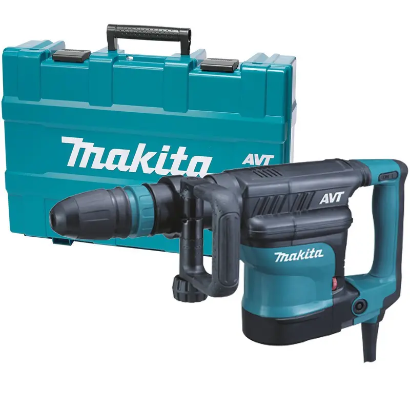 Makita Hm1111C/2 240V Sds-Max Avt Demolition Hammer – With Plastic Carry Case 1