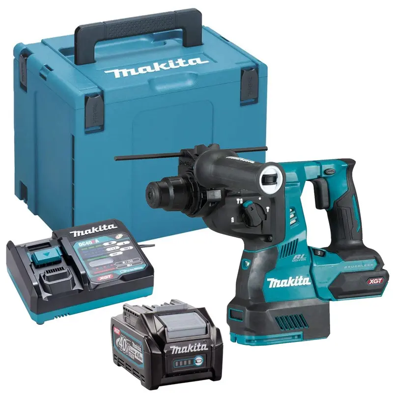 Makita Hr003Gz01 40Vmax Xgt Brushless Sds-Plus Rotary Hammer Drill With 4.0Ah Battery And Charger 1