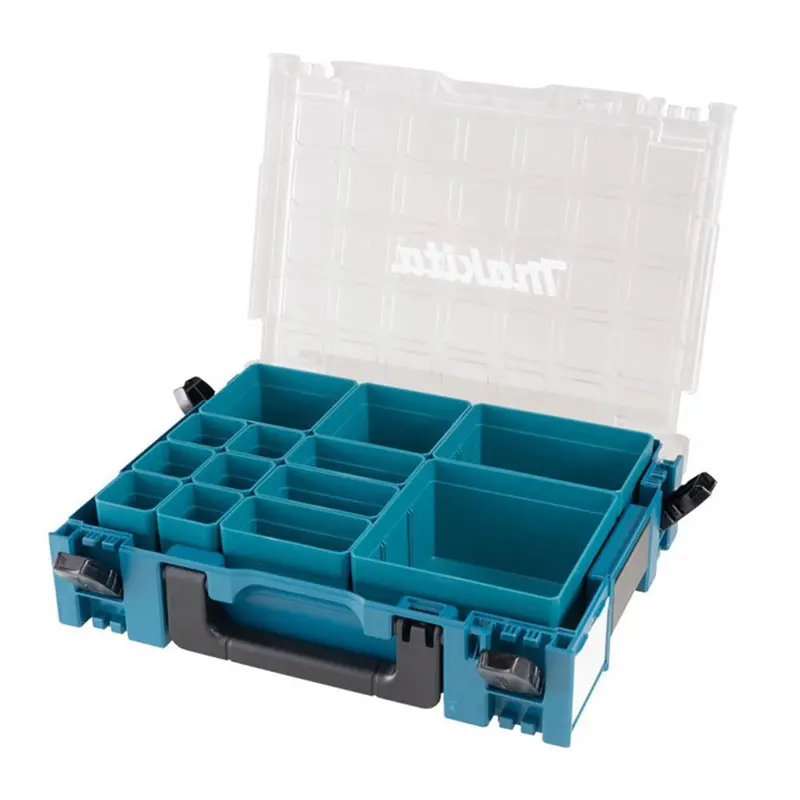 Makita Makpac Organizer Set With Clear Lid And 13 Custom Inserts 1