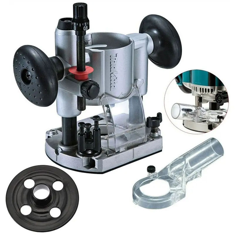 Makita Plunge Router Base Kit With Dust Nozzle And Guide Bush For Rt0700/Drt50 1