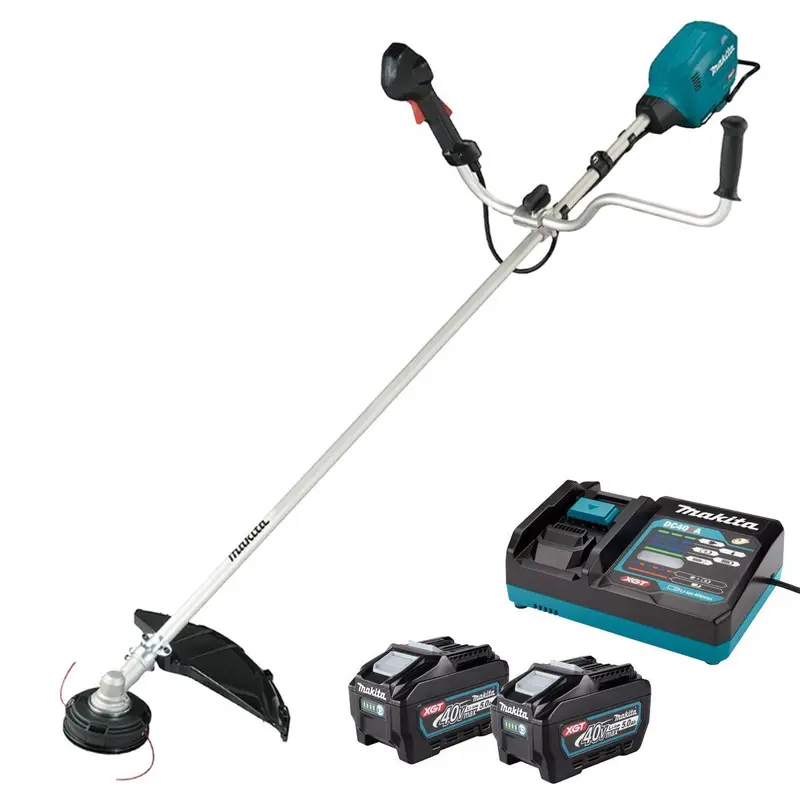 Makita Ur013Gt206 40V Max Xgt Brushless Brush Cutter – Features Two 5.0Ah Batteries & Charger 1