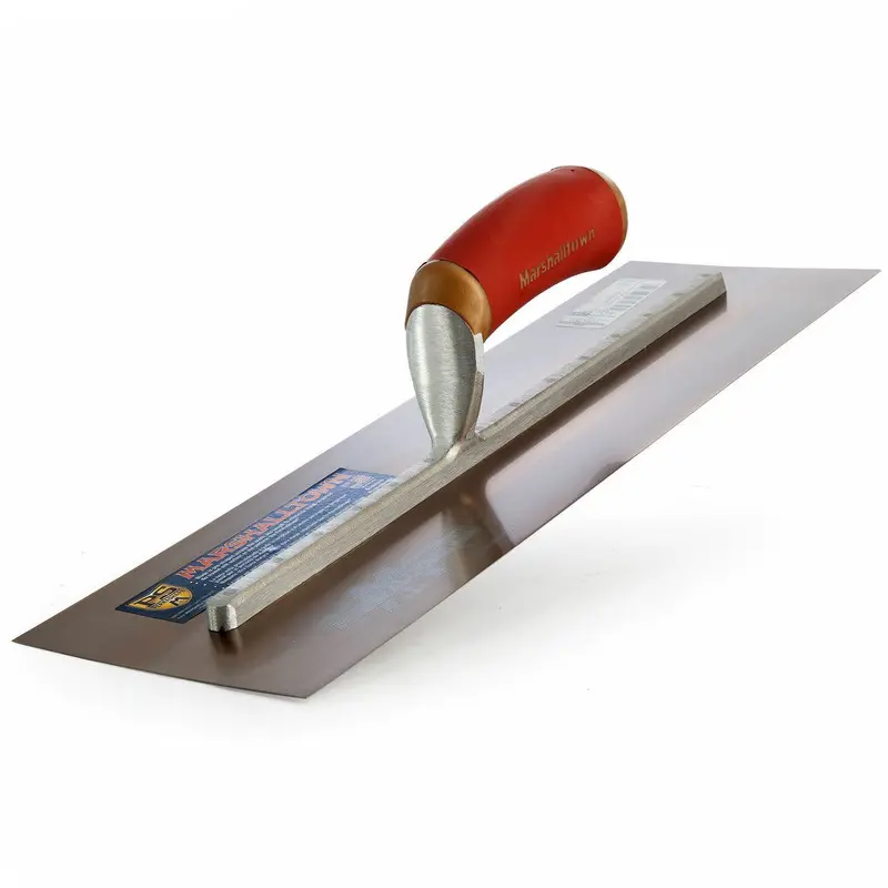 Marshalltown Mpb165Gsd Pre-Worn Plasterer’S Trowel – 16" X 5", Gold Steel Blade 1