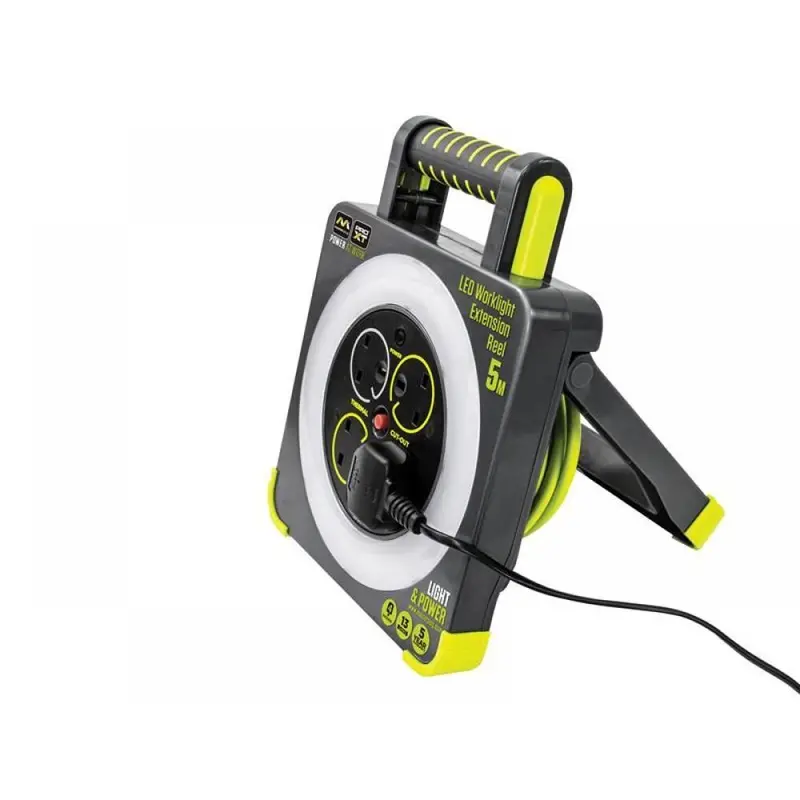 Masterplug Wlu05134Sl-Px 5M Work Light Cable Reel – 13A, 4-Socket, 240V 1