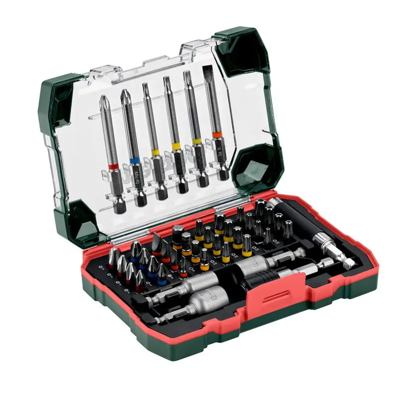 Metabo 43-Piece Screwdriver Bit Set In Durable Plastic Cassette 1