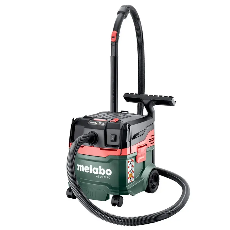 Metabo As 20 M Pc 20L M-Class Wet/Dry Vacuum — 240V, 1200W Power Supply 1