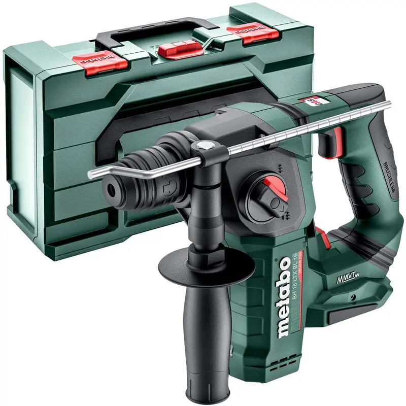 Metabo Bh 18 Ltx Bl 16Mm Sds+ Rotary Hammer – Bare Tool In Metabox (No Battery Or Charger) 1