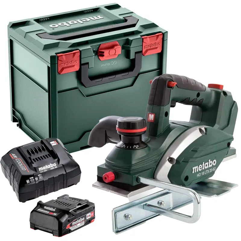 Metabo Ho 18 Ltx 20-82 Cordless Planer – 2.0Ah Battery, Charger & Metabox Included 1