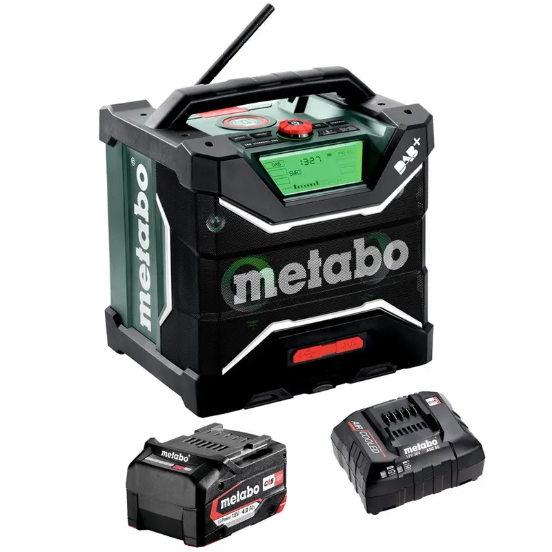 Metabo Rc 12–18V Bt Dab+ Bluetooth Radio – Portable Jobsite Audio With 4.0Ah Battery & Charger 1