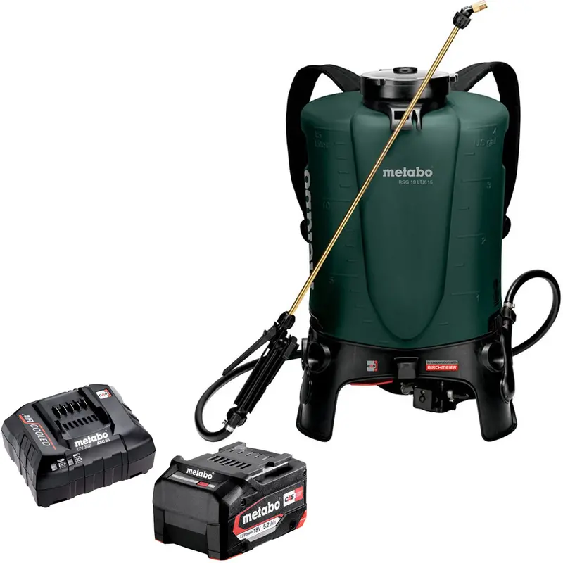 Metabo Rsg 18 Ltx 15L Backpack Sprayer – 18V Cordless System With 5.2Ah Battery & Charger 1