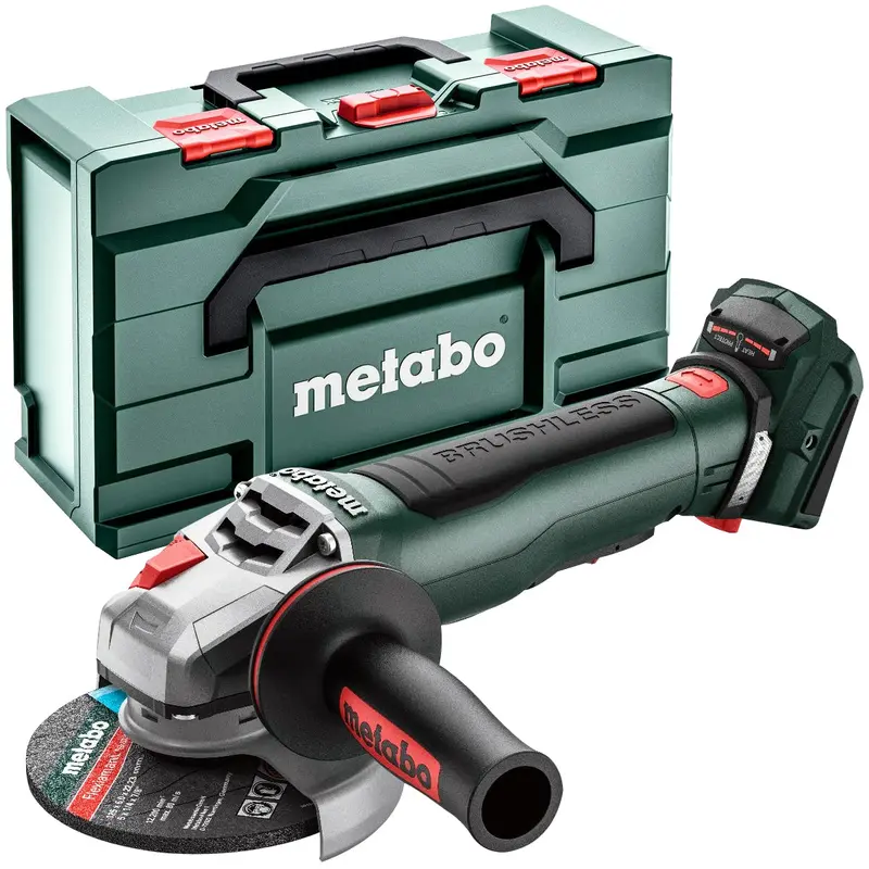Metabo Wpb 18 Lt Bl 11-125 – 18V Brushless 125 Mm Angle Grinder (Bare Tool Only) In Metabox, Model 613059840 1