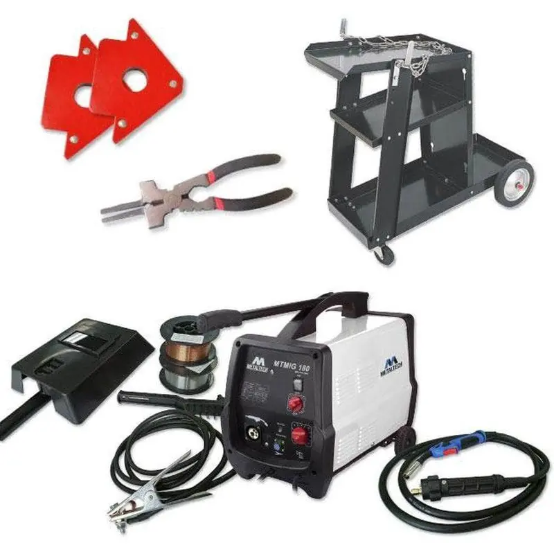 Metaltech Mig Welder – 180A Dual-Mode (Gas/Gasless), Trolley-Mounted, Model Mtmig180 1