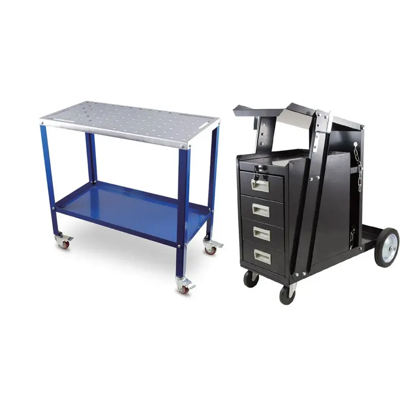 Metaltech Welding Table & 4-Drawer Welder’S Cart Bundle – Mtwt1836 + Grip 85169 1