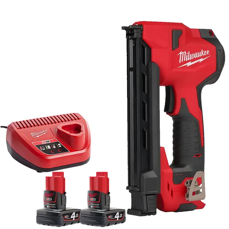 Milwaukee M12 Bcst-0 12V Cable Stapler Kit – Dual 4.0Ah Batteries & Charger 1