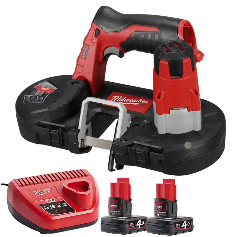 Milwaukee M12Bs-0 12V Subcompact Bandsaw Kit – Dual 4.0Ah Batteries & Charger 1