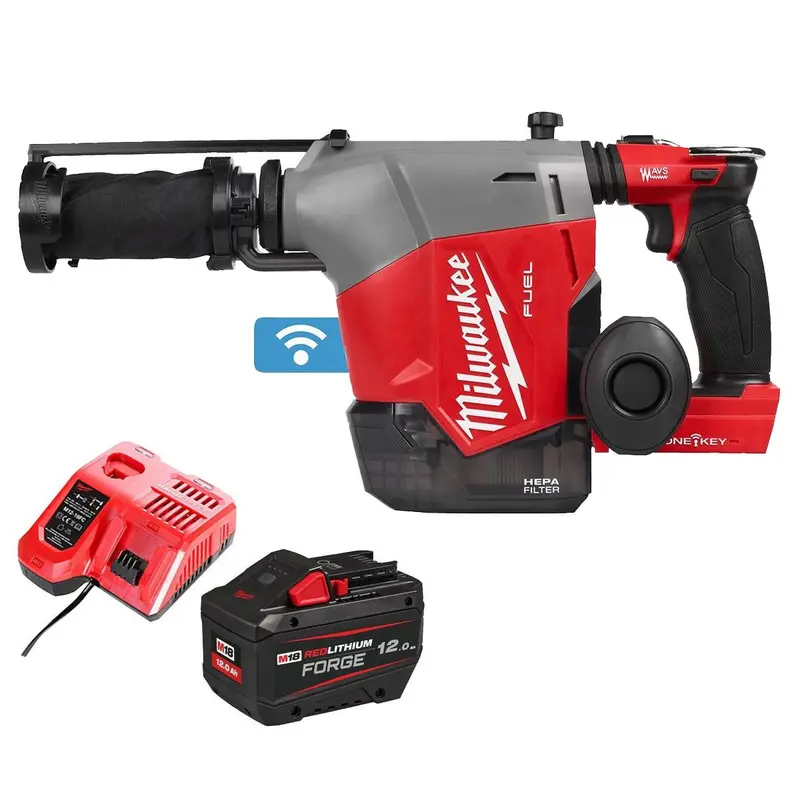 Milwaukee M18Fhafoh16-0 Brushless 18V Sds+ Hammer Drill Kit – Includes 12.0Ah Battery & Charger 1