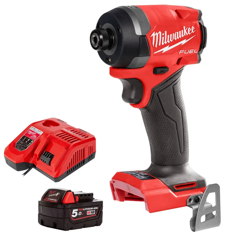 Milwaukee M18Fid3-0 18V Fuel 1/4" Impact Driver Kit – 5.0Ah Battery & Charger 1