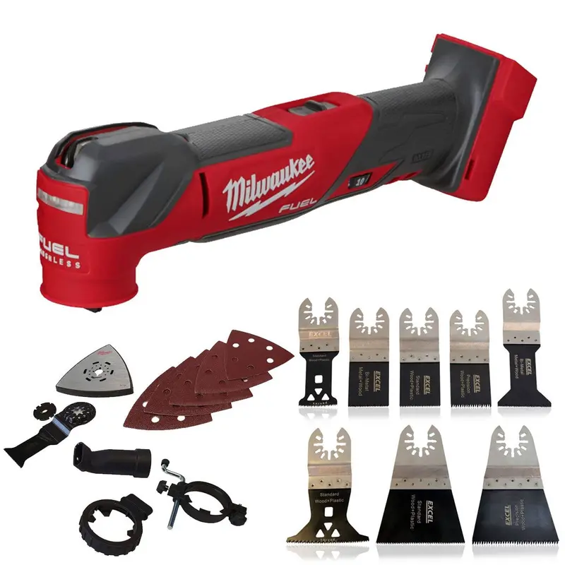 Milwaukee M18Fmt-0 18V Fuel Brushless Multi-Tool With 8-Piece Accessory Pack 1