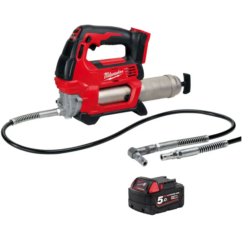 Milwaukee M18Gg-0 18V Cordless Grease Gun With Single 5.0Ah Battery 1