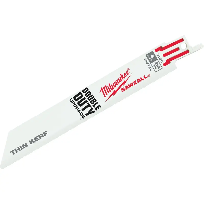 Milwaukee Sawzall Metal-Cutting Reciprocating Blade – 6-Inch, 24 Tpi, 5-Pack 1