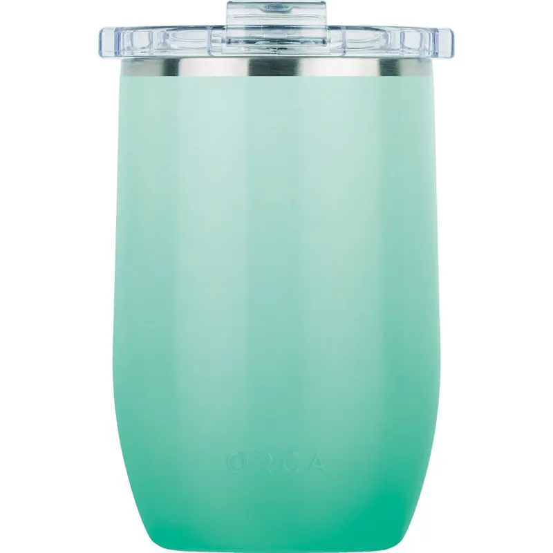 Orca Seafoam Gloss Vino Insulated Mug – 12 Oz, Double-Wall Stainless Steel 1