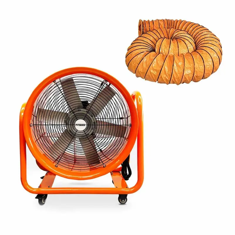 Pittsburgh 20" Ventilation Blower With 500Mm × 10M Flexible Ducting Hose (Pvf500 + Pbr1020) 1