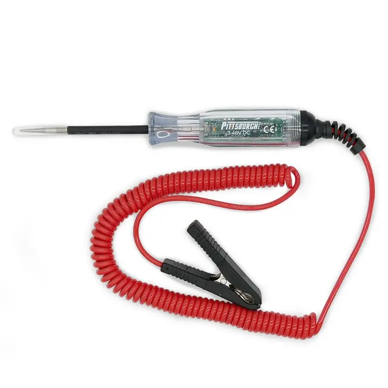 Pittsburgh Digital Dc Circuit Tester – 3–48V Range, Led Display & Audible Continuity Alert 1