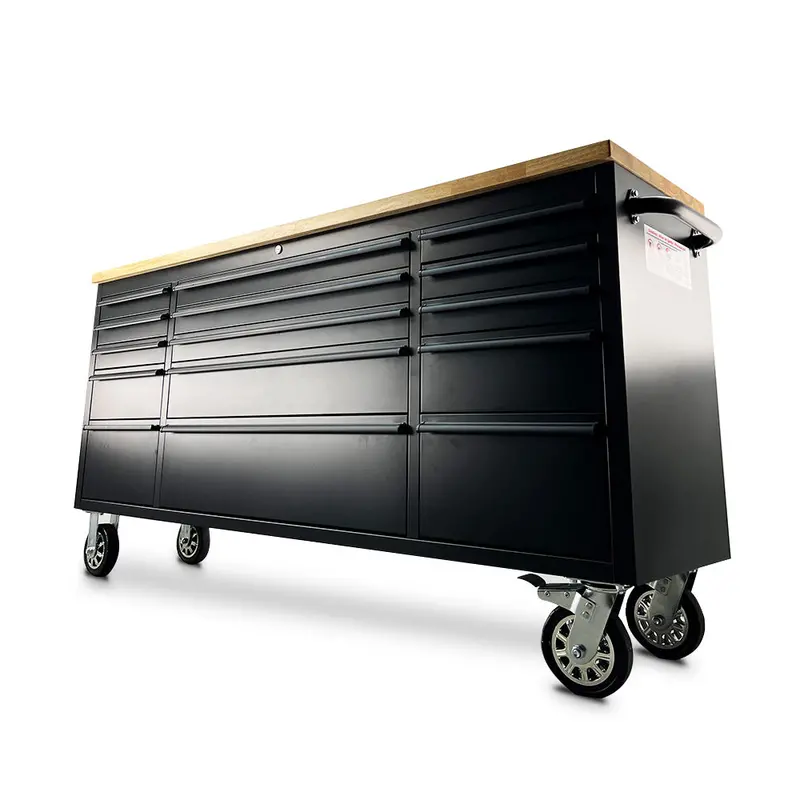 Pittsburgh P00003 Black 72-Inch 15-Drawer Roller Tool Cabinet 1