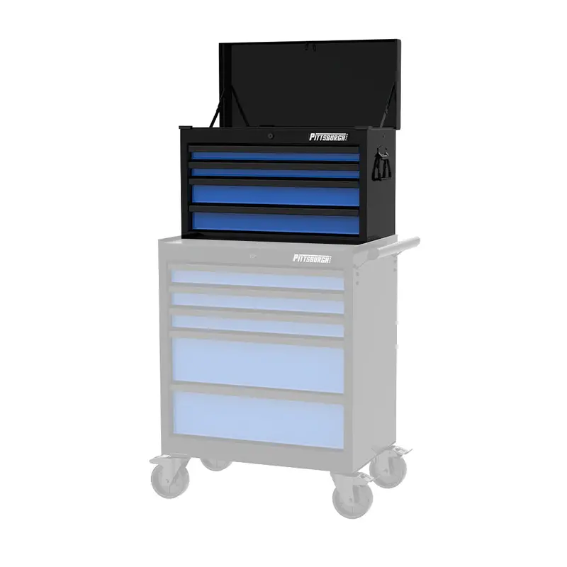 Pittsburgh P10001 Workshop Tool Chest – 26" 4-Drawer Steel Organizer With Lockable Lid 1