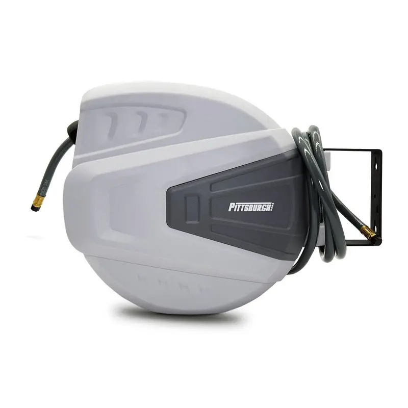 Pittsburgh P10336 20-Meter Self-Coiling Air Hose Reel For Workshop Use 1