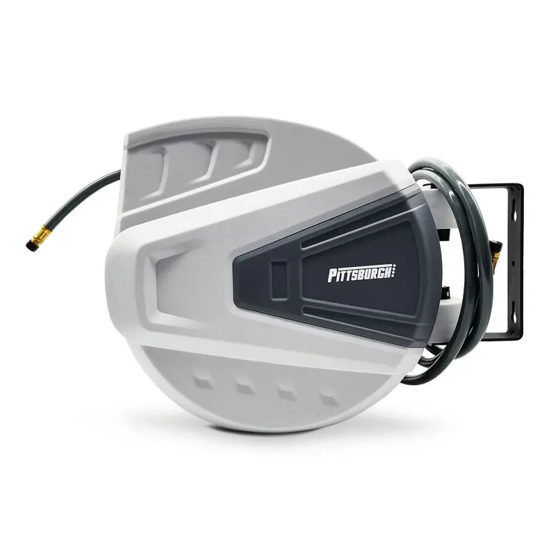 Pittsburgh P10337 30-Meter Auto-Retracting Air Hose Reel With Mounting Bracket 1