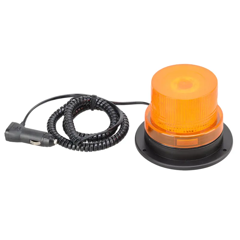 Pittsburgh P37280 12V Amber Rotating Warning Light – Weatherproof Alert Beacon 1