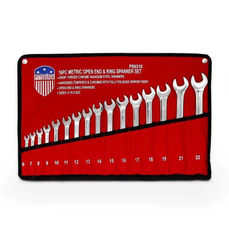 Pittsburgh P89310 16-Piece Metric Combination Spanner Set 1