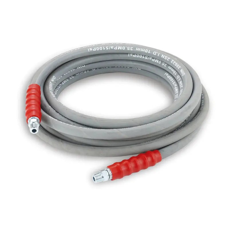 Raptor Rg10Gsbh10 3/8" X 10M Grey Steel-Braided Hose — 4350 Psi, Non-Marking 1