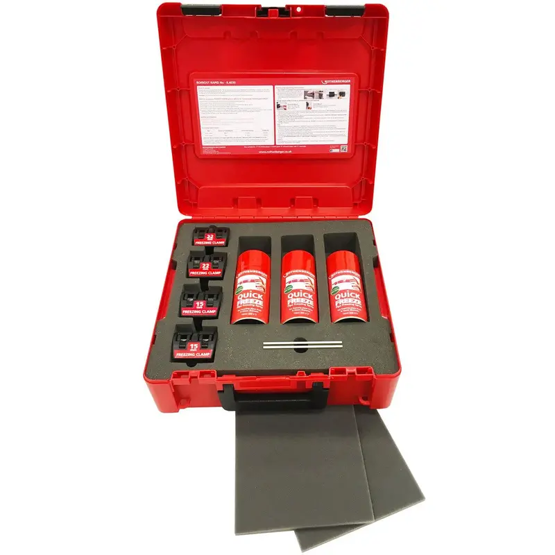 Rothenberger Rofrost Rapid Pipe Freezing Kit For 15–22 Mm Copper/Steel Pipes – Model 1000003035 1