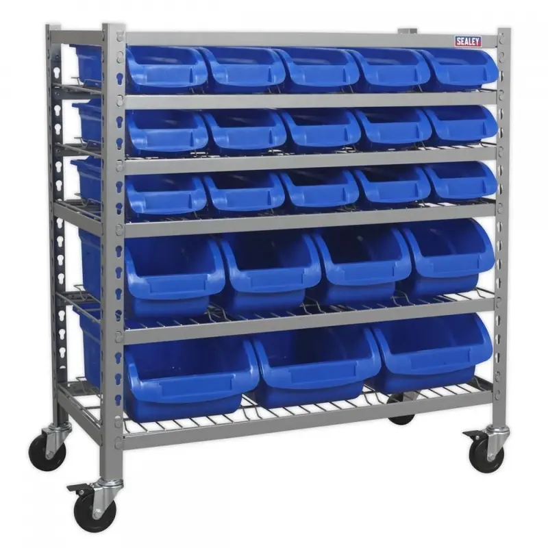 Sealey 22-Compartment Portable Bin Organizer System 1