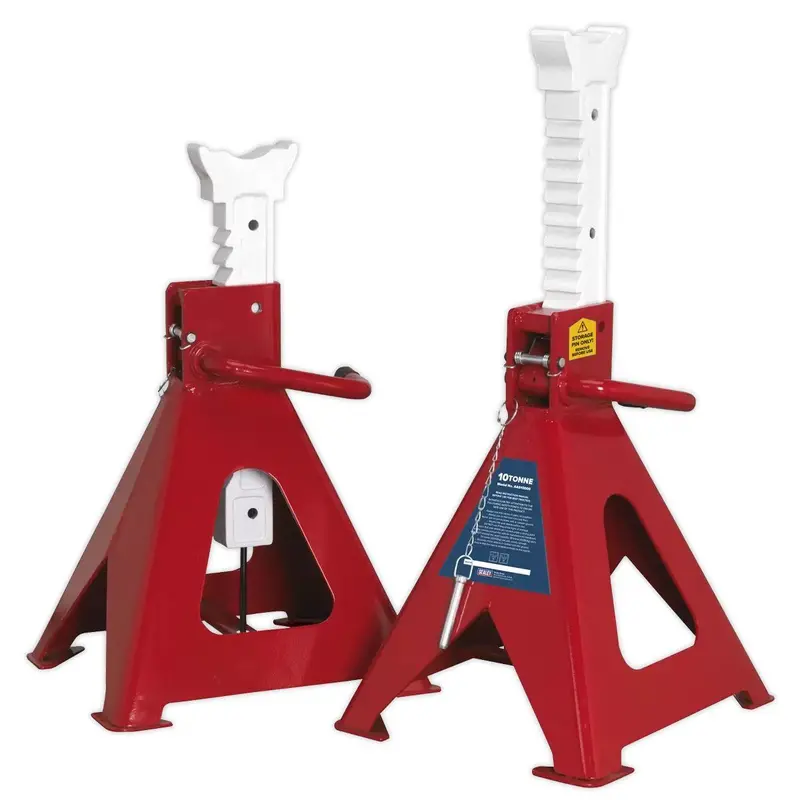 Sealey Aas10000 Pair Of Ratchet Axle Stands – 10 Tonne Capacity Each 1